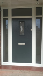 anthracite-grey-composite-door-with-toplights-fitted Anthracite Grey Composite Door with Toplights Fitted
