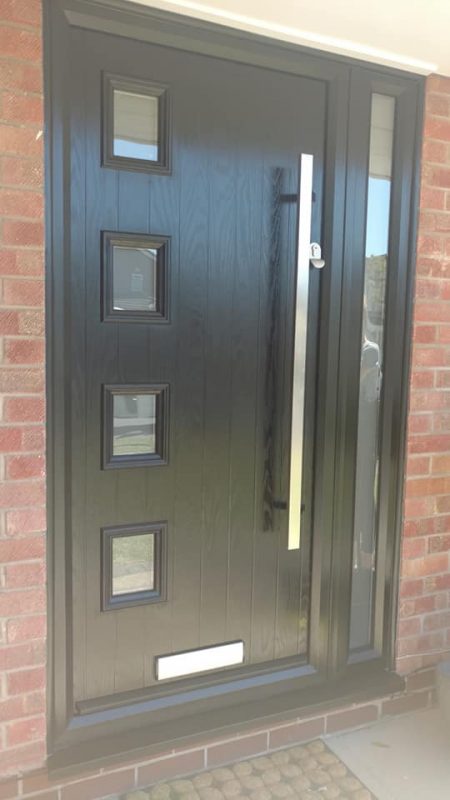 black composite door fitted in Nottingham