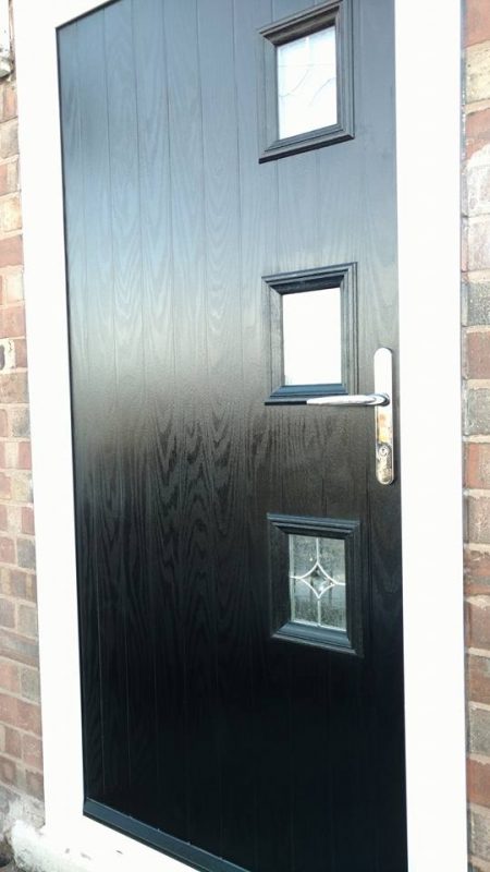 black composite doors fitted in Chesterfield