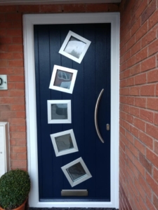 blue front door