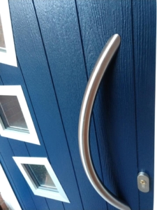 blue front door supplied & fitted