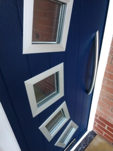 new blue door
