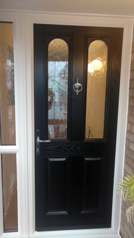 black composite door fitted in Sutton coldfield