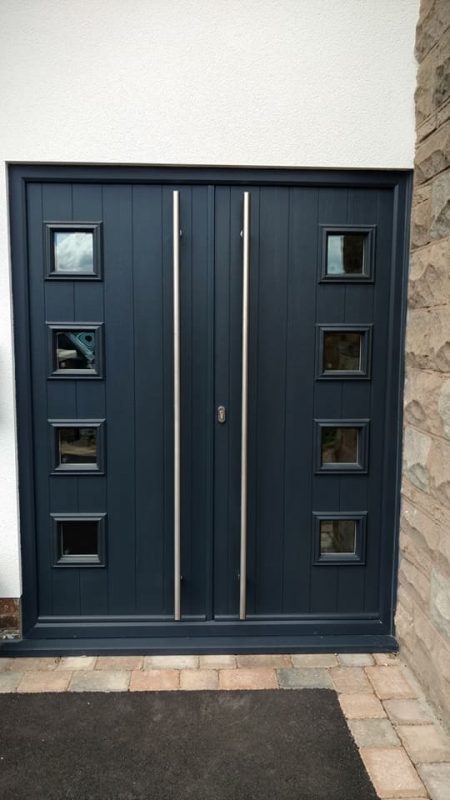 composite french doors installed