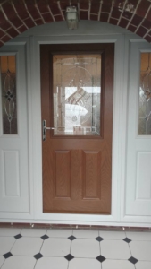 golden oak composite door fitted in Mansfield