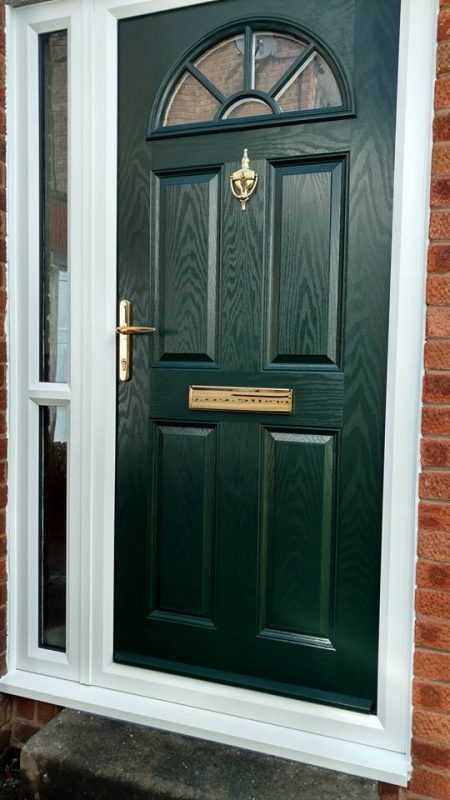 green composite door fitted in Chesterfield