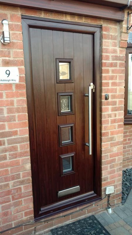 rosewood composite door fitted in Forest Town